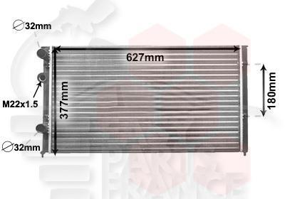 RADIA 2.8/2.9 630 X 377 X 34 Pour VOLKSWAGEN GOLF 3 - VO052 11/91→09/97