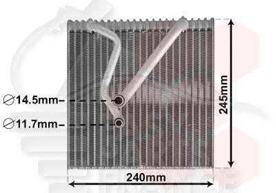 EVAPORATEUR TT TYPES 245 X 239 X 62 Pour SEAT ALTEA - SE021 05/09→