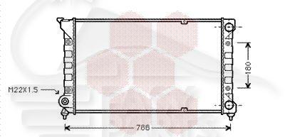 RADIA 1.6 CL A/CLIM 722 X 322 X 38 Pour VOLKSWAGEN PASSAT - VO110 04/88→09/93