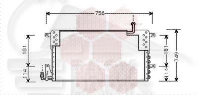 CONDENSEUR TT TYPES 660 X 350 X 35 Pour VOLKSWAGEN PASSAT - VO111 10/93→09/96