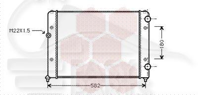 RADIA 1.6/1.8/2.0 BM S/CLIM 525 X 377 X 28 Pour VOLKSWAGEN PASSAT - VO111 10/93→09/96