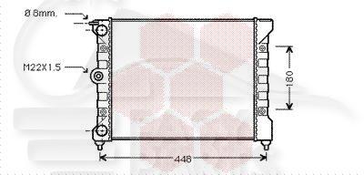 RADIA 1.0/1.3 S/CLIM →08/90 380 x 322 x 30 Pour VOLKSWAGEN POLO - VO130 →10/94