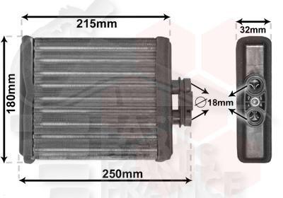 RADIA DE CHAUF TT TYPES 180 X 176 X 32 Pour VOLKSWAGEN POLO - VO139 06/14→08/17