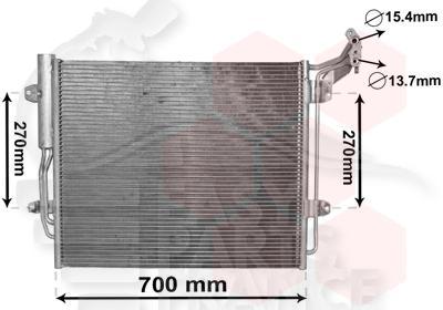 CONDENSEUR TT TYPES 550 X 485 X 16 Pour VOLKSWAGEN SHARAN - VO162 09/10→02/15