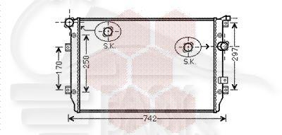 RADIA 1.4 TSI 650 X 406 X 27 Pour VOLKSWAGEN SHARAN - VO162 09/10→02/15