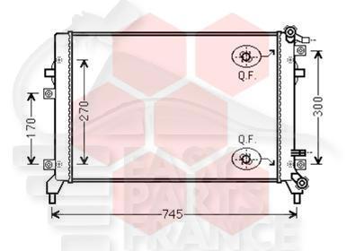 RADIATEUR AUXILIAIRE 1.4 TSI MOT CAXA 625 X 405 X 18 Pour VOLKSWAGEN TIGUAN - VO170 09/07→04/11