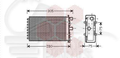 RADIA DE CHAUF TT TYPES ATT REF OE 235 X 157 X 42 Pour VOLKSWAGEN TRANSPORTER T4 - VO202 08/96→10/03