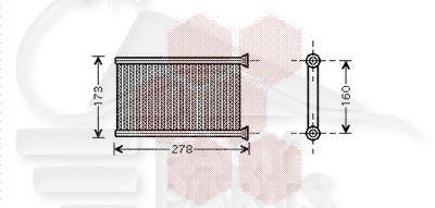 RADIA DE CHAUF TT TYPES M/VALEO 148 X 255 X 27 Pour BMW S1 E87/E81 - BM010 08/04→04/07