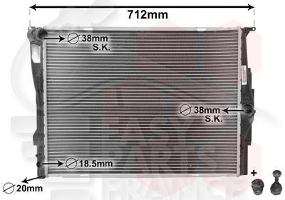 RADIA ESSENCE BM 600 X 460 X 21 Pour BMW S1 E87/E81 LCI - BM011 05/07→01/11