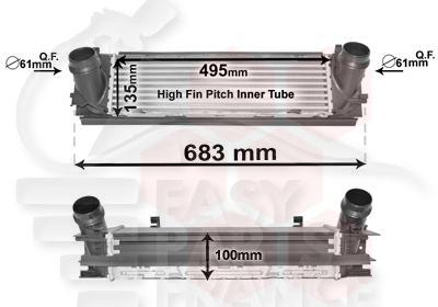 ECHANGEUR 125 I 495 X 133 X 100 Pour BMW S1 F 20 - BM013 09/11→01/15