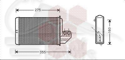 RADIA DE CHAUF TT TYPES S/CLIM - S/COMPACT 248 x 145 x 42 Pour BMW S3 E36 COUPE/CABRIO - BM032 12/90→08/96