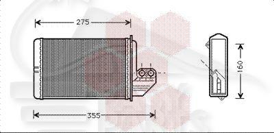 RADIA DE CHAUF TT TYPES S/CLIM - S/COMPACT 248 x 145 x 42 Pour BMW S3 E36 COUPE/CABRIO - BM033 09/96→06/98