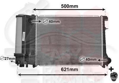 RADIA ESS TT TYPES S/CLIM BM 440 X 327 X 33 Pour BMW S3 E36 COMPACT - BM037 12/90→06/98
