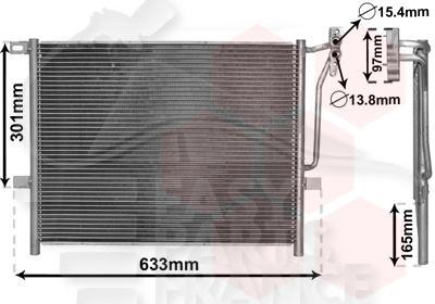 CONDENSEUR ESS TT TYPES 520 X 420 X 16 Pour BMW S3 E46 4 PTES / BREAK - BM041 09/01→02/05