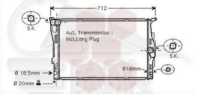 RADIA ESSENCE 316I KW90 - 318I 2.0I KW105/KW125 325/330 i - 600 X 460 X 30 Pour BMW S3 E90 - E91 - BM051 03/09→08/11