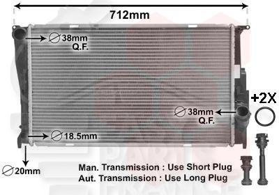 RADIA DIESEL TT TYPES BA/BM 600 X 342 X 32 Pour BMW S3 E90 - E91 - BM051 11/08→