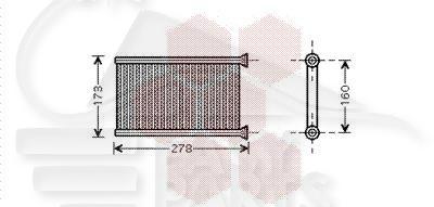 RADIA DE CHAUF TT TYPES M/VALEO 148 X 255 X 27 Pour BMW S3 E90 - E91 - BM051 03/09→08/11