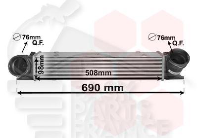 ECHANGEUR 325/330 D BA 510 X 100 X 100 Pour BMW S3 E92 - BM061 10/13→
