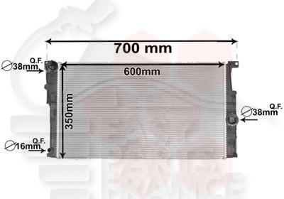 RADIA 316/320 I - 316/318/320/325 D BA 600 X 350 X 32 Pour BMW S3 F30/F31 LCI - BM072 08/15→10/18
