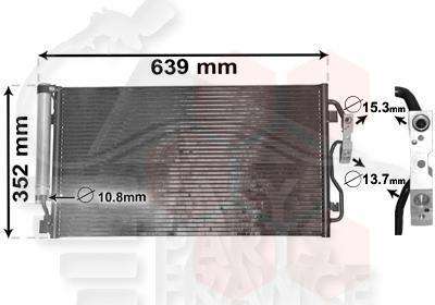 CONDENSEUR 3.0I ACTIVEHYBRID 600 X 345 X 17 Pour BMW S3 F30/F31 LCI - BM072 08/15→10/18