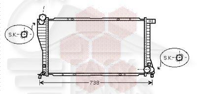 RADIA 3.0 TD +/- CLIM BA/BM 09/98→ 650 x 330 x 42 Pour BMW S5 E39 - BM090 11/95→08/00