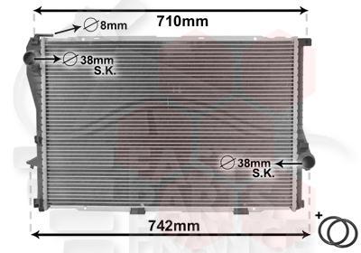 RADIA ESS TT TYPES +/- CLIM BA - 09/98→ 650 X 350 X 42 Pour BMW S5 E39 - BM090 11/95→08/00