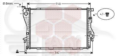 RADIA 2.5 TD/TDS +/- CLIM BA/BM 650 x 438 x 34 Pour BMW S5 E39 - BM091 09/00→