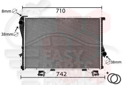 RADIA ESS TT TYPES +/- CLIM BM 650 X 440 X 34 Pour BMW S5 E39 - BM091 09/00→