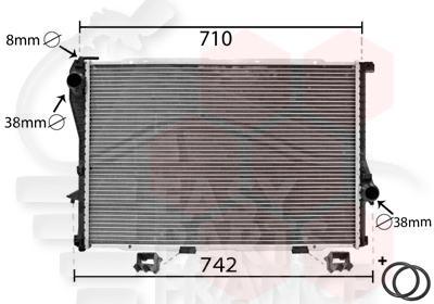 RADIA ESS TT TYPES +/- CLIM BM 650 X 440 X 34 Pour BMW S5 E39 - BM091 09/00→