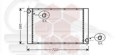 RADIA 520/525/530 D BM 632 X 374 X 24 Pour BMW S5 E60 - E61 - BM100 06/03→03/07