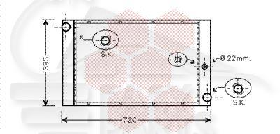 RADIA 525/530/535 D BA 623 X 387 X 40 Pour BMW S5 E60 - E61 - BM101 04/07→03/10
