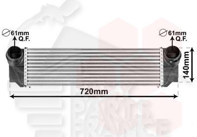 ECHANGEUR 535 I / ACTIVE HYBRID 550 X 155 X 80 Pour BMW S5 F10/F11 - BM102 03/10→06/13