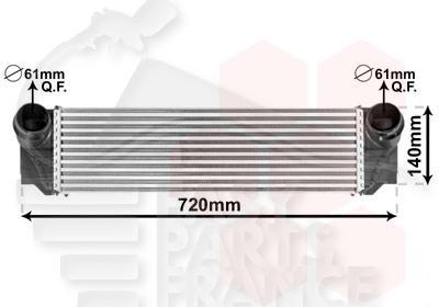 ECHANGEUR 535 I / ACTIVE HYBRID 550 X 155 X 80 Pour BMW S5 F10/F11 LCI - BM104 07/13→