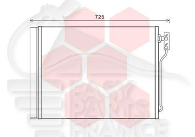 CONDENSEUR 525/528 I 595 X480 X 16 Pour BMW S5 F10/F11 M -TECK - BM103 03/10→06/13