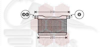 RADIA DE CHAUF TT TYPES 135 X 235 X 32 Pour BMW S5 F10/F11 LCI M-TECK - BM105 07/13→