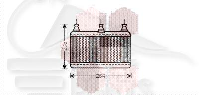 RADIA DE CHAUF TT TYPES 135 X 260 X 26 Pour BMW S5 E60 - E61 - BM100 06/03→03/07