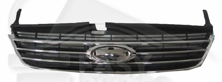 GRILLE DE CALANDRE A/MOULURE CHROMME - S/CONTROLE DE VITESSE ADAPTATIVE Pour FORD MONDEO - FD134 03/07→09/10