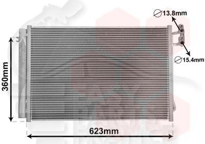 CONDENSEUR ESSENCE 620 X 401 X 16 Pour BMW X1 E84 - M TECH - BM143 07/12→08/15