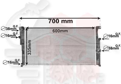 RADIA TT TYPES 600 X 335 X 34 Pour BMW X4 -F26 - BM230 04/14→