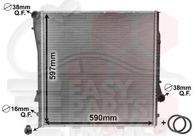 RADIA 4.6 I 590 X 596 X 40 Pour BMW X5 E53 - BM160 05/00→11/03