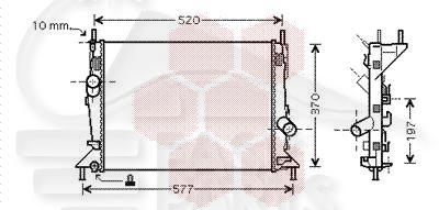 RADIA 1.6 SS CLIM 450 x 376 x 14 Pour FORD C MAX - FD010 10/03→02/07