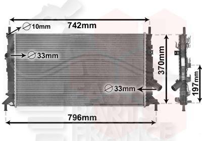 RADIA 1.6/2.0 TCI/TDCI - 2.0 +/- CLIM 672 X 380 X 26 Pour FORD FOCUS - FD052 03/05→07/07
