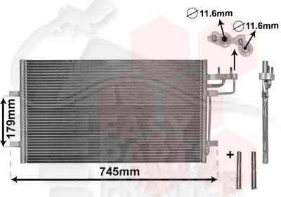 CONDENSEUR TT TYPES 628 X 374 X 16 Pour FORD FOCUS - FD053 08/07→02/11