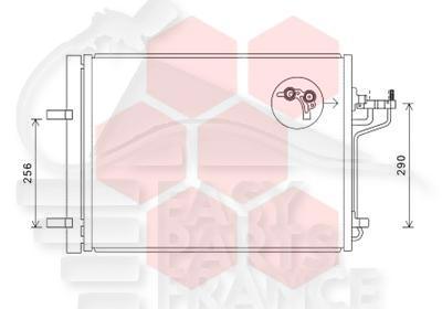 CONDENSEUR 2.0 TI - 2.0I ECOBOOST ST - 2.0 TDCI 605 X 470 X 16 Pour FORD FOCUS - FD054 05/11→09/14