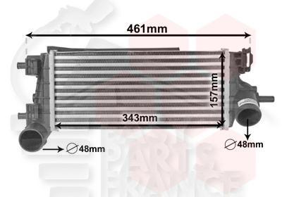 ECHANGEUR 1.0I ECOBOOST 343 X 158 X 65 Pour FORD FOCUS - FD062 01/15→06/18