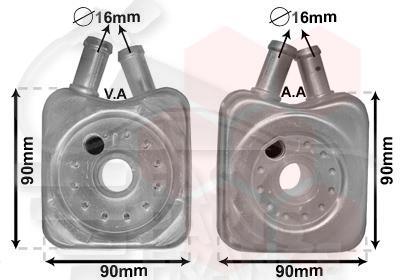 RADIA HUILE 2.8 VR6 90 X 90 X 54 Pour FORD GALAXY - FD081 04/00→12/05