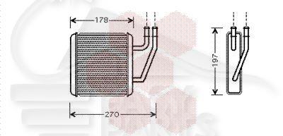 RADIA DE CHAUF AR TT TYPES 149 X 171 X 52 Pour FORD GALAXY - FD081 07/00→04/06