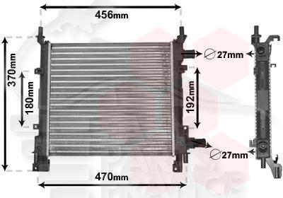 RADIA 1.0 BM A/CLIM - 1.3 BM A/CLIM →02 380 X 360 X 30 Pour FORD KA - FD090 10/96→10/08