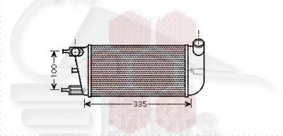 ECHANGEUR 1.3 TDCI →11/10 260 X 130 X 64 Pour FORD KA - FD091 11/08→08/16