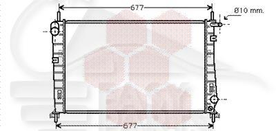 RADIA 1.8 TD 620 X 395 X 34 Pour FORD MONDEO - FD130 03/93→10/96